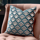 Ledbury Velvet Jacquard Cushion Cover 18" x 18" by Paoletti