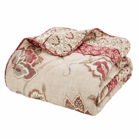 Kashmir Paisley Floral Bedspread by Catherine Lansfield