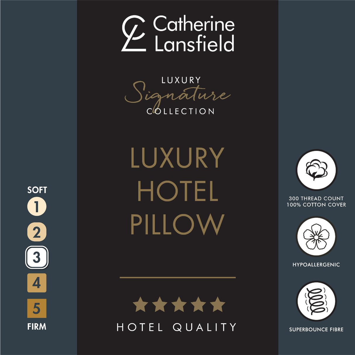 Luxury Hotel Pillow by Catherine Lansfield