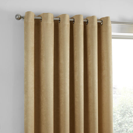 Strata Dim Out Woven Thermal Eyelet Curtains by Fusion