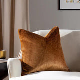 Malans Cut Velvet Cushion Cover 18" x 18" - Bronze