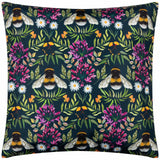 House of Bloom Zinnia Bee Outdoor Cushion Cover by Wylder