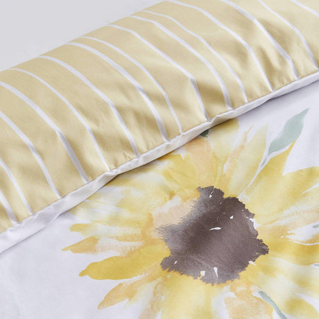 Catherine Lansfield Painted Sunflowers Floral Duvet Cover Set 3