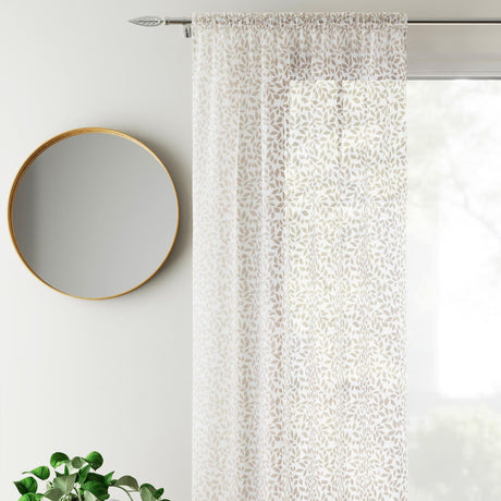 Willow Voile Curtain Panel - Natural