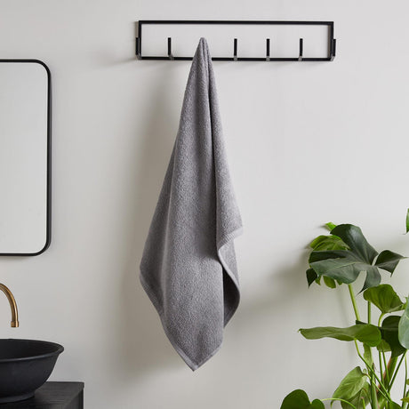 Catherine Lansfield Quick Dry 400gsm Cotton Towel - Grey