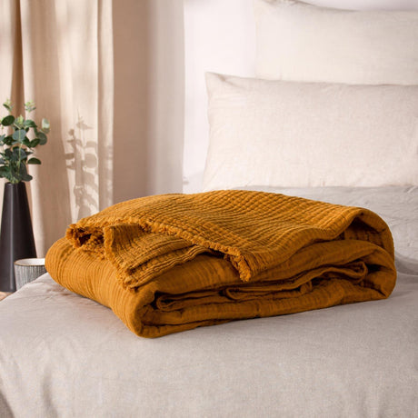 Lark Muslin Cotton Throw Blanket by Yard 18