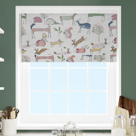 Oh My Deer Berry Made To Measure Roman Blind by Style Furnishings