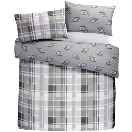 Colville Check Flannelette Brushed Cotton Duvet Cover Set by Dreams & Drapes Lodge