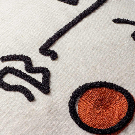 Cleo Linear Woven Cushion Cover 18" x 18" by furn.