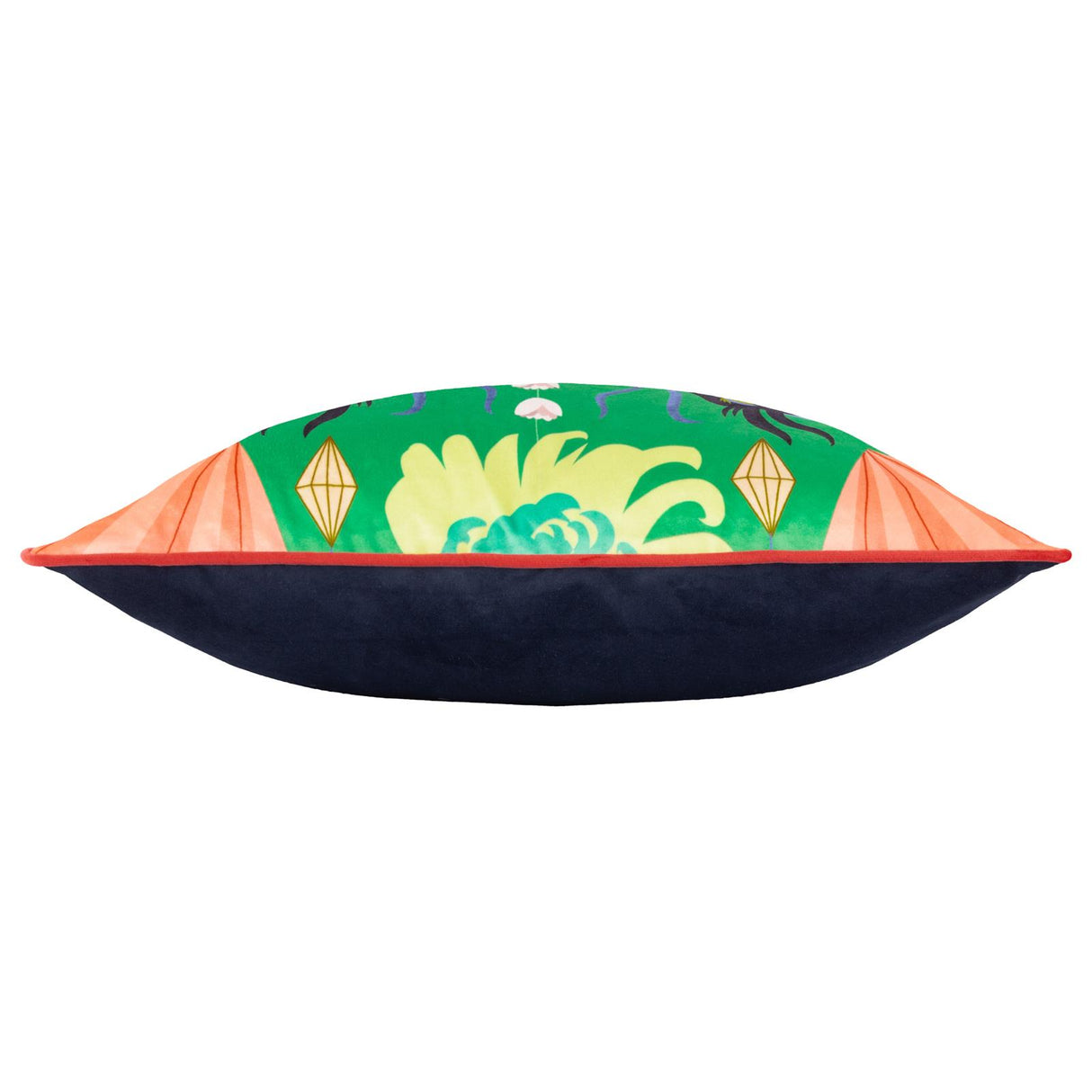 Dragons Illustrated Velvet Cushion Cover 20" x 20" by Kate Merritt