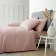 Catherine Lansfield Cosy Brushed Cotton Flannelette Duvet Cover Set - Pink