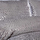Bellagio Metallic Velvet Silver Duvet Cover Set