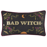 Bad Witch Embroidered Velvet Cushion Cover Black Magic 30 x 50cm - image 2