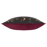 Bad Witch Embroidered Velvet Cushion Cover Black Magic 30 x 50cm - image 4