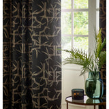 Bamboo Fully Lined Jacquard Eyelet Curtains Black - image 6