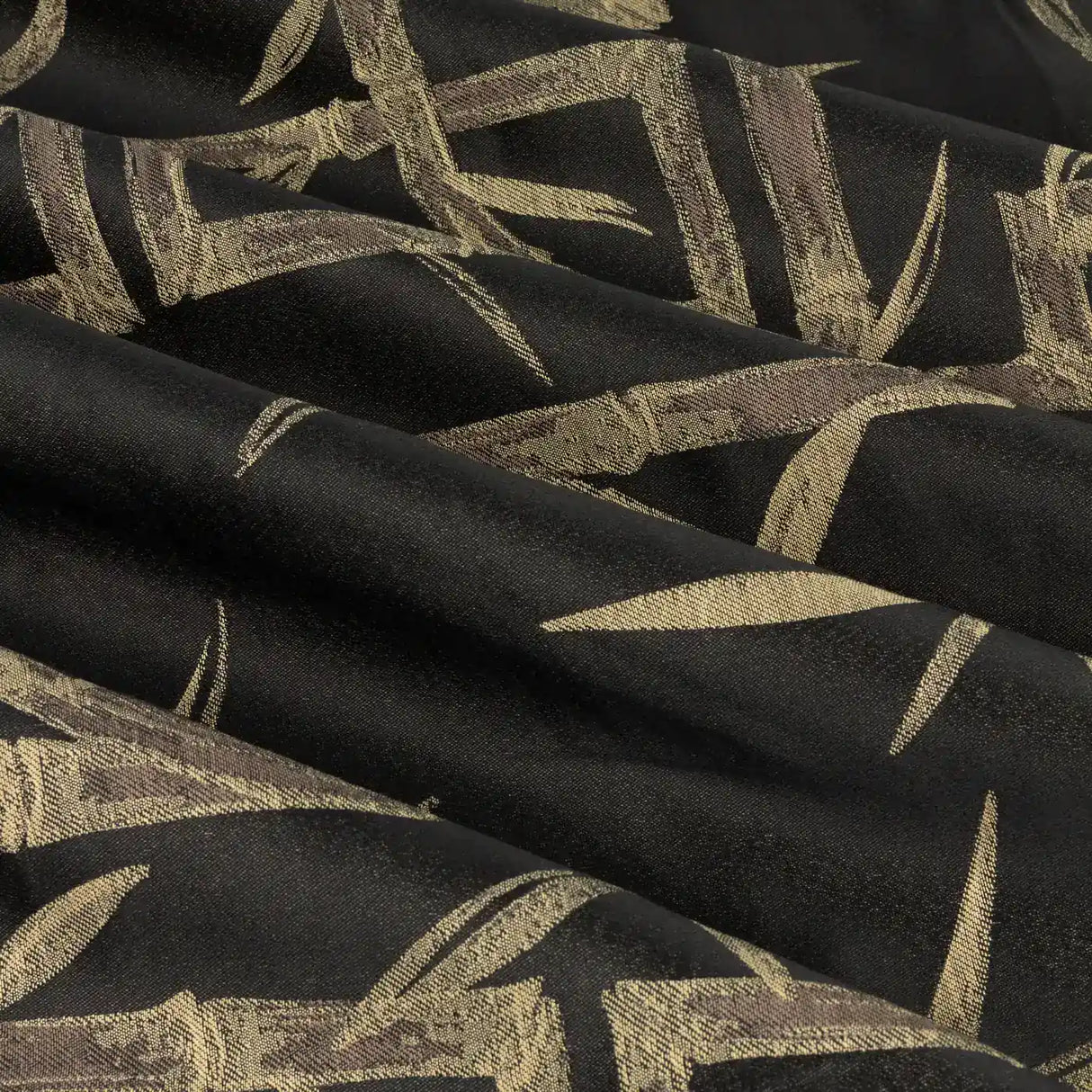 Bamboo Fully Lined Jacquard Eyelet Curtains Black - image 7