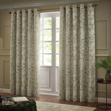 Bamboo Fully Lined Jacquard Eyelet Curtains Champagne - image 3