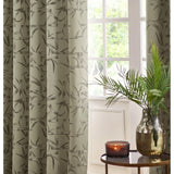 Bamboo Fully Lined Jacquard Eyelet Curtains Champagne - image 6