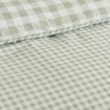 Catherine Lansfield Bamford Gingham Check Reversible Duvet Cover Set with Pillowcase Green