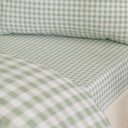 Catherine Lansfield Bamford Gingham Check Fitted Sheet Green