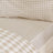 Catherine Lansfield Bamford Gingham Check Fitted Sheet Natural