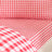Catherine Lansfield Bamford Gingham Check Fitted Sheet Red
