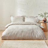 Barton Natural 100% Cotton Duvet Cover Bedding Set - additional product view 3
