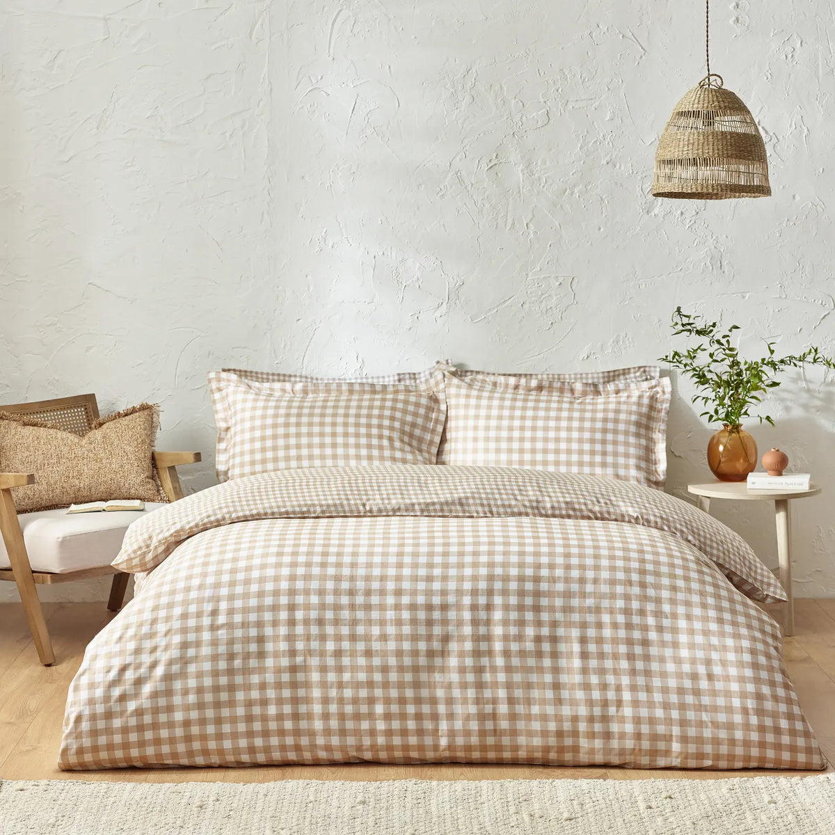 Barton Biscuit 100% Cotton Duvet Cover Bedding Set - additional product view 3