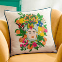 Taormina Floral Piped Cushion Cover 17" x 17" (43cm x 43cm) by furn.