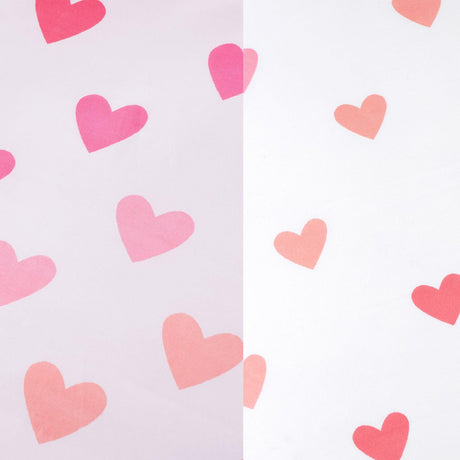 Catherine Lansfield Hearts & Stripes Twin Pack Kids Duvet Cover Set 4
