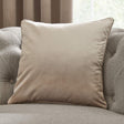 Laurence Llewelyn-Bowen Montrose Velvet Cushion Cover 43cm x 43cm - Linen