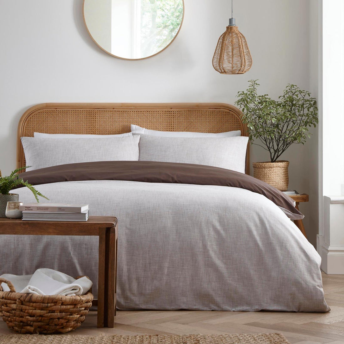 Biscay Green Cotton Duvet Cover Set