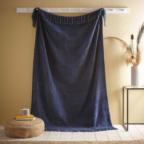 Appletree Loft Textured Chenille Cosy Soft Throw Blanket 130cm x 180cm 24