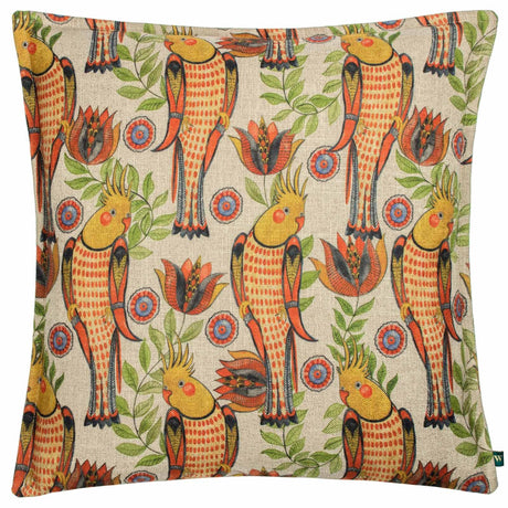 Akamba Tropical Birds and Palm Trees Cushion Covers by Wylder Tropics