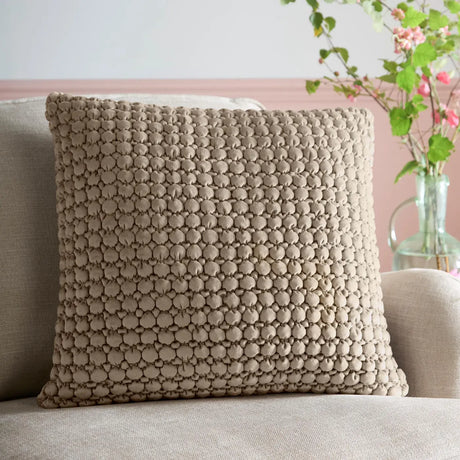Appletree Heritage Bobble Textured Natural Filled Cushion 4