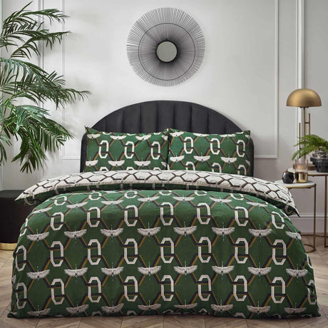 Avalon Green Duvet Cover Set