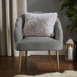 Catherine Lansfield Cuddly Soft Filled Cushion 45cm x 45cm (18" x 18") - Silver