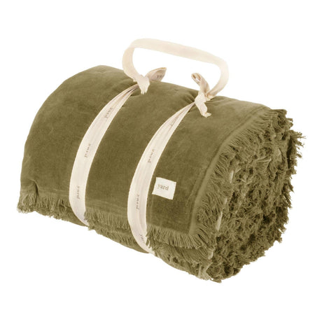Jaye Cotton Velvet Filled Bedspread 140cm x 220cm by Yard 5