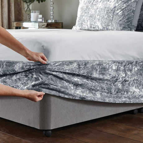 Crushed Velvet Divan Base Wrap by Catherine Lansfield
