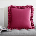 So Soft Velvet Touch Double Frill Cushion 17" x 17" (43cm x 43cm) by Catherine Lansfield