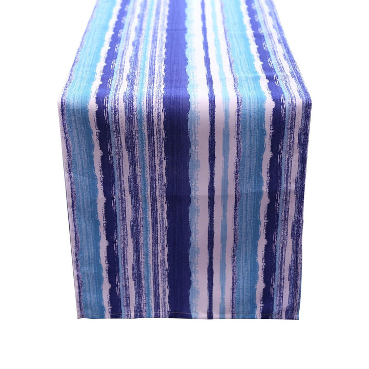 Blue Stripe Water Resistant Tablecloth - Ideal