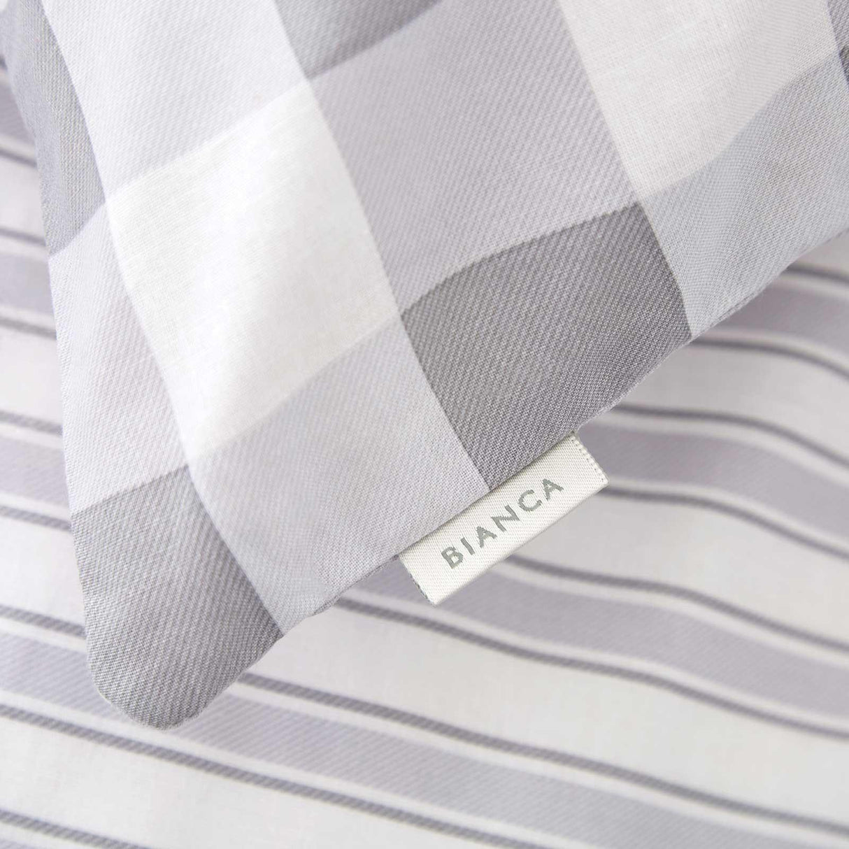 Check and Stripe Duvet Cover & Fitted Sheet Collection by Bianca