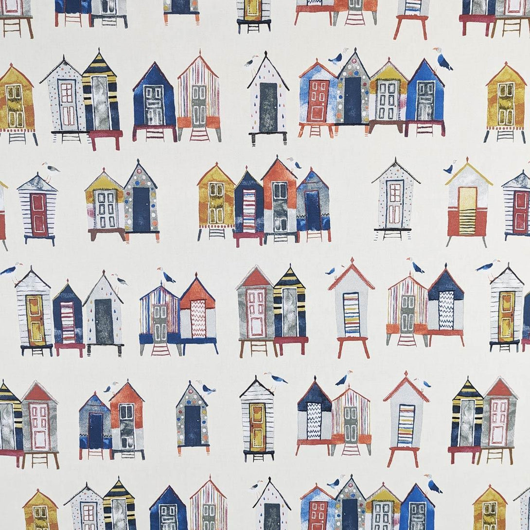 Beach Hut Antique Made To Measure Roman Blind - Ideal