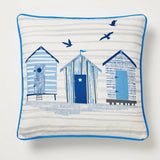 Beach Hut Outdoor Cushion Cover 43cm x 43cm 3