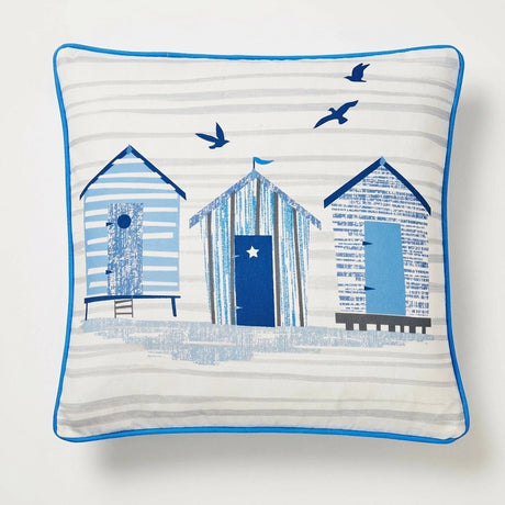 Beach Hut Outdoor Cushion Cover 43cm x 43cm 3