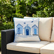 Beach Hut Outdoor Cushion Cover 43cm x 43cm 1