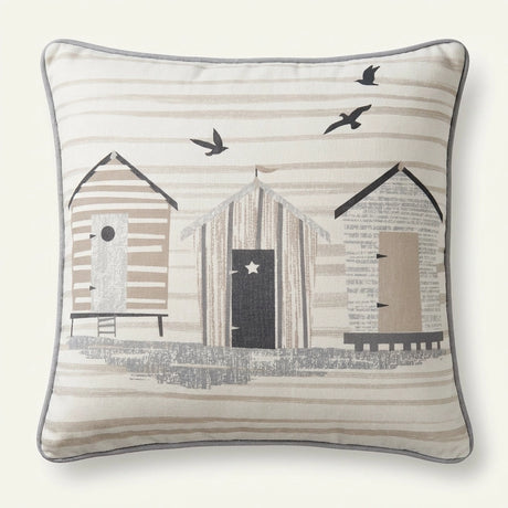 Beach Hut Outdoor Cushion Cover 43cm x 43cm 6