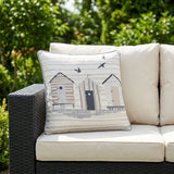 Beach Hut Outdoor Cushion Cover 43cm x 43cm 4