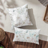 Canina Outdoor Floral Cushion Cover 17" x 17" (43cm x 43cm) by Evans Lichfield