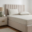 Tess 28cm Deep Floral Fitted Sheet - Natural